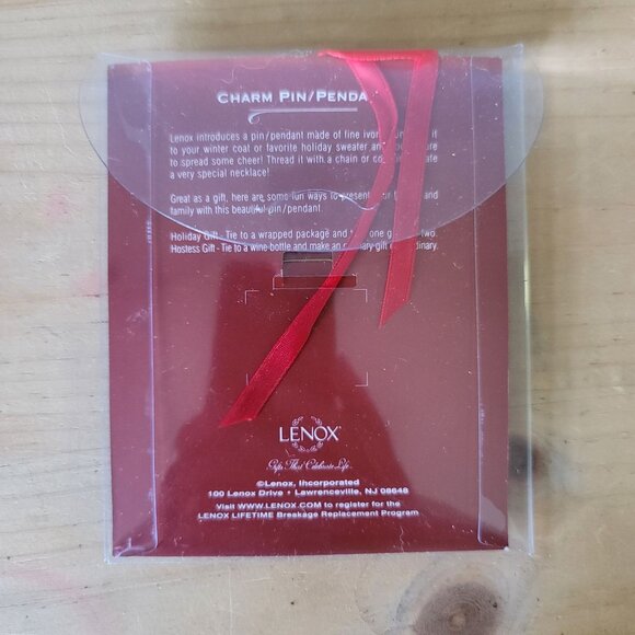 Lenox Angel Charm Pin/Pendant Gift/Hostess Idea - Handcrafted & Elegant - Picture 8 of 9